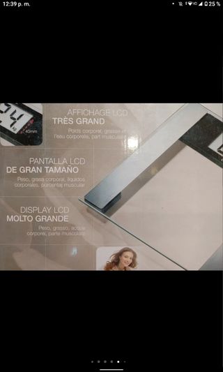 Bascula de vidrio para diagnostico