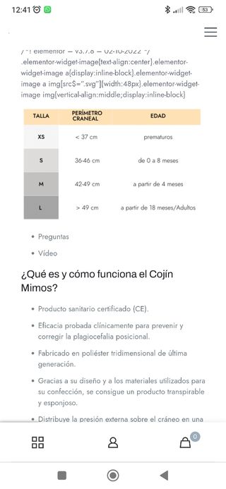 Cojín mimos