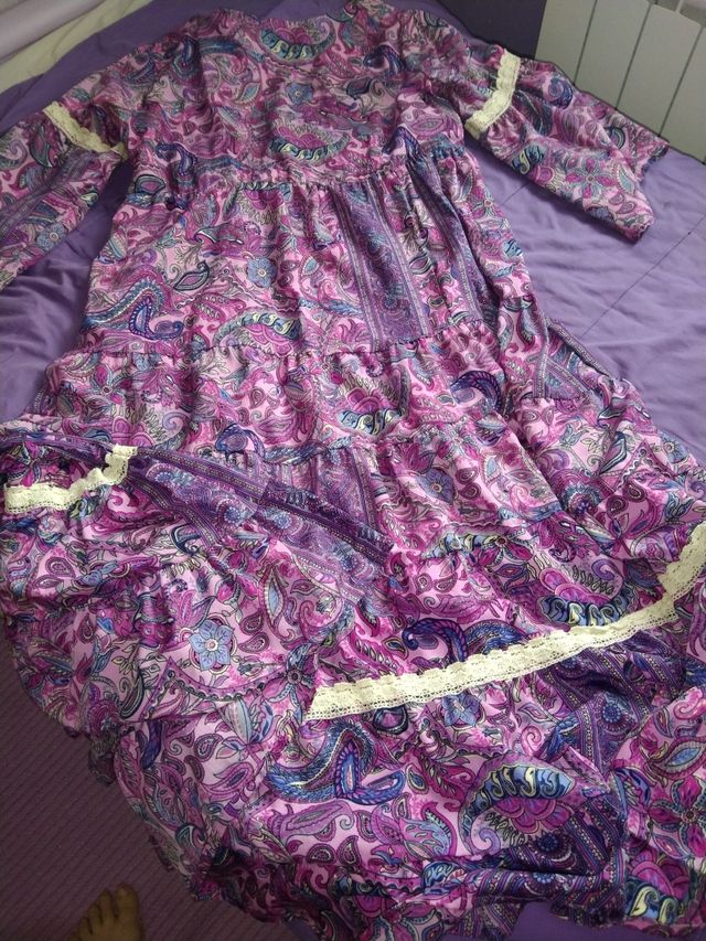 Vestido maxi estampado tipo indio