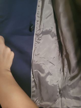 Gabardina Zara Azul Marino