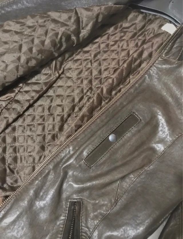 Giacca di pelle marrone