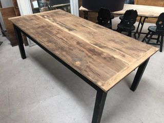 Mesa rústica granja madera maciza 