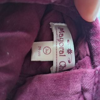 Vestit de vellut bebè Mayoral