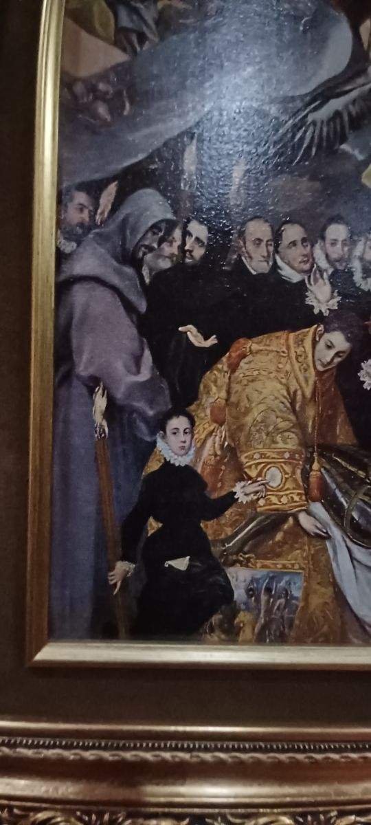 Cuadro. El entierro del conde orgaz.