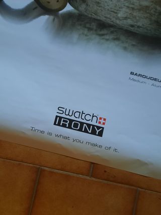 Poster Pubblicitario The Irony Of Swatch  Baroudeu