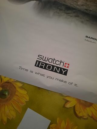 Poster Pubblicitario The Irony Of Swatch  Baroudeu