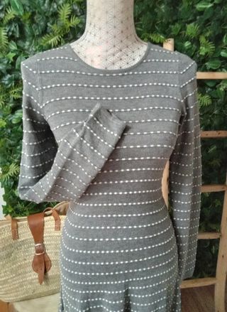 Vestido Gris elástico de la marca Springfield