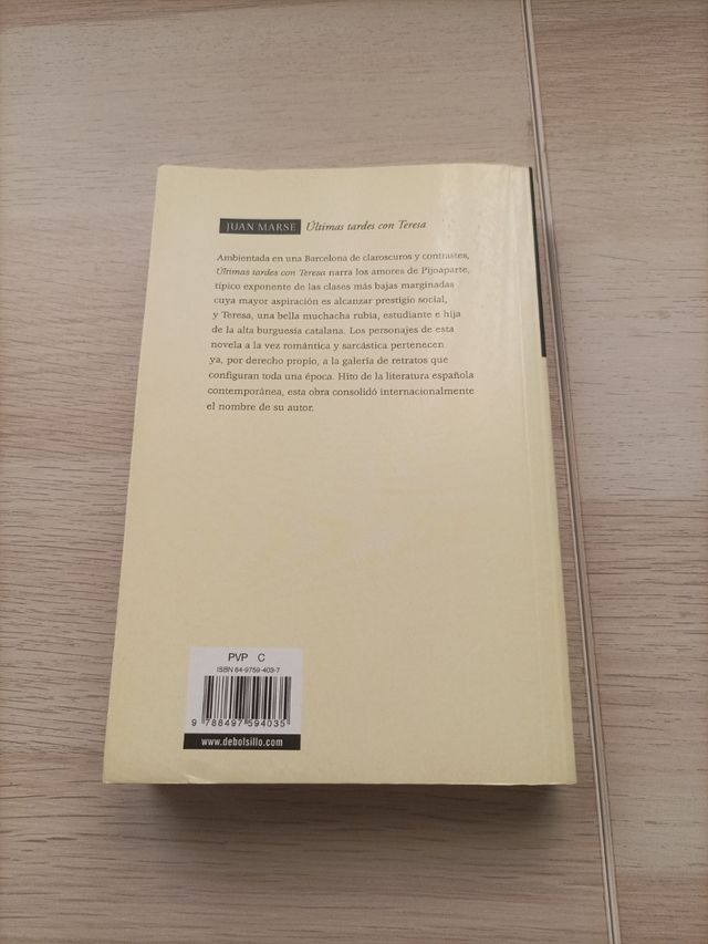 Libro Últimas tardes con Teresa