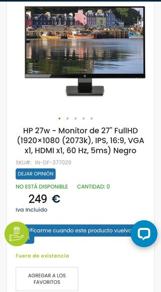 monitor HP 27"