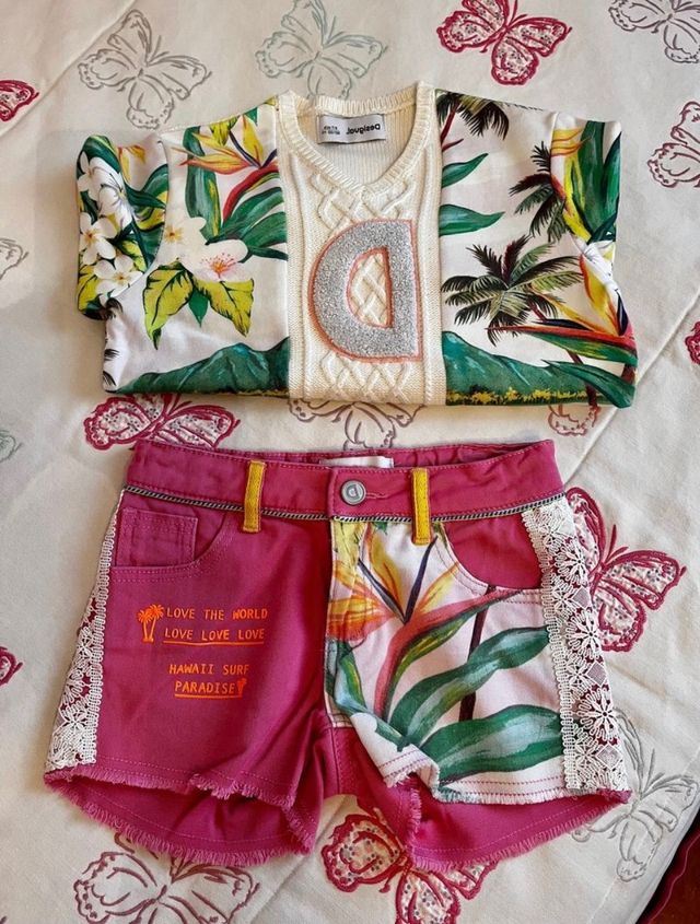conjunto desigual t7/8 niña