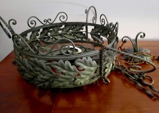 LLampadario In Ferro Batuto Nero Vintage C'è Da R