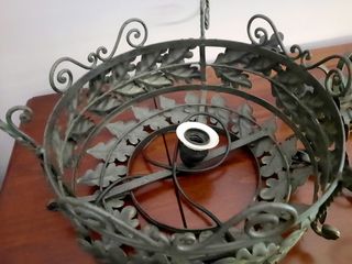 LLampadario In Ferro Batuto Nero Vintage C'è Da R