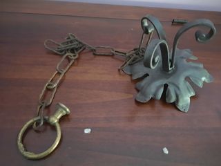 LLampadario In Ferro Batuto Nero Vintage C'è Da R