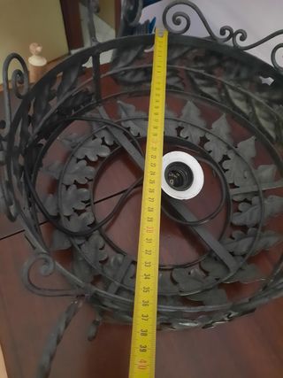 LLampadario In Ferro Batuto Nero Vintage C'è Da R