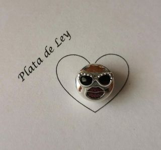 Charm Gafas en Plata de Ley