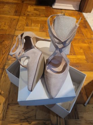 Zapato tacón novia