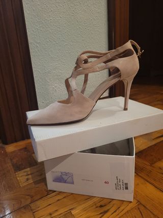 Zapato tacón novia