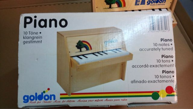 Piano infantil madera natural