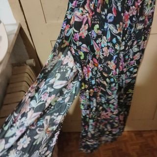 Vestido largo estampado