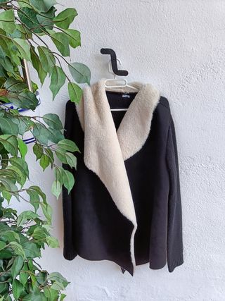 Chaquetón mujer negro 