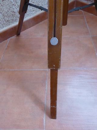 Trípode de fotografía antiguo de madera años 40-50