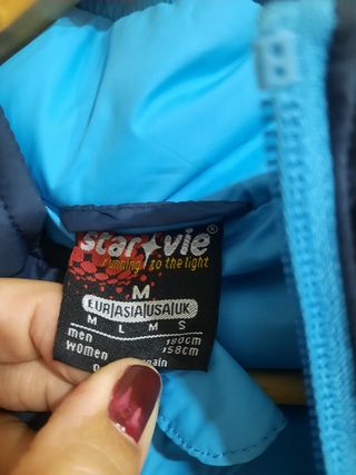 Chaleco plumas deportivo azul