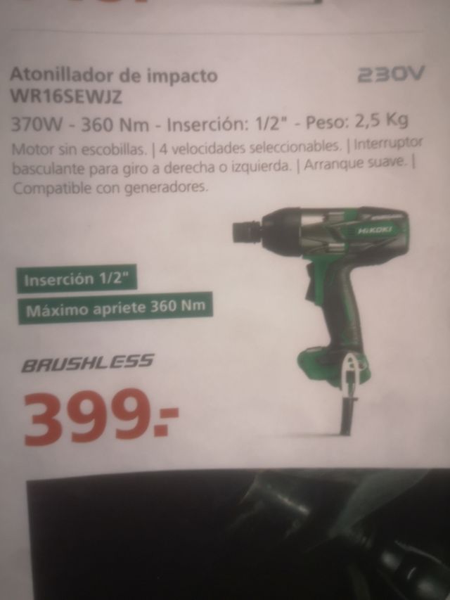 Atornillador d'impacte HITACHI