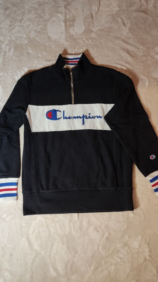 👕 Felpa Vintage Champion con cerniera