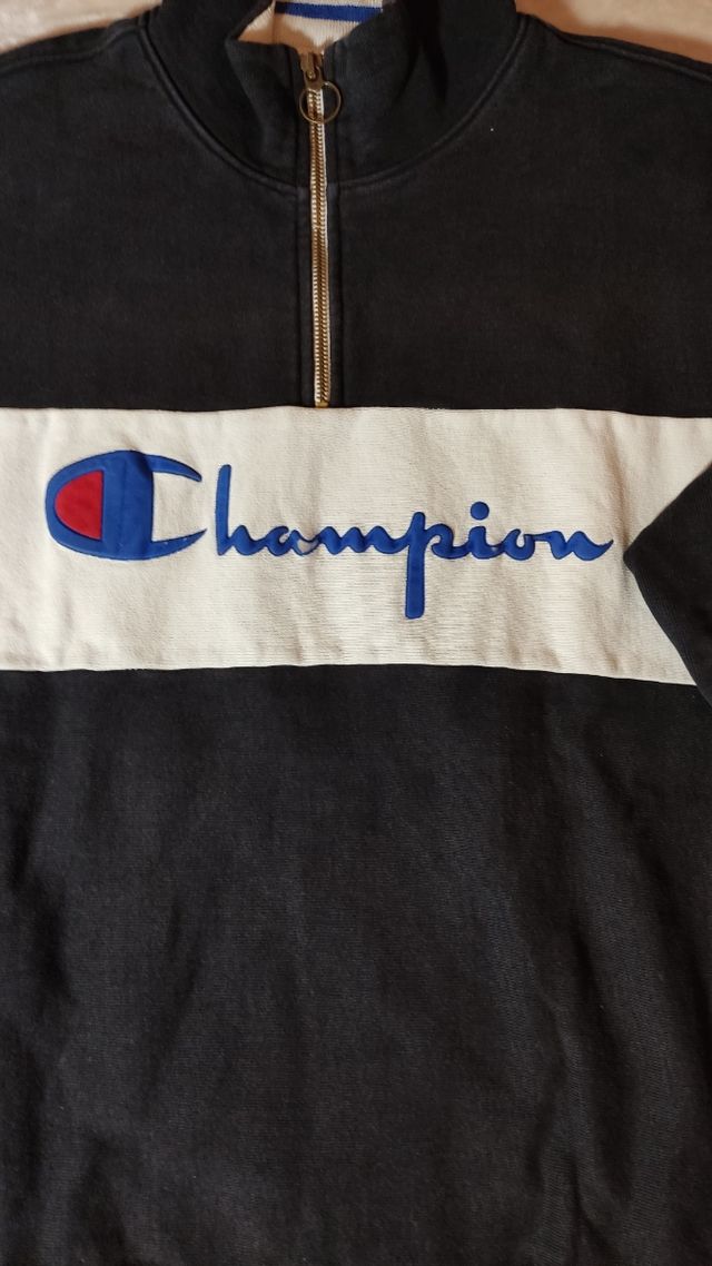 👕 Felpa Vintage Champion con cerniera