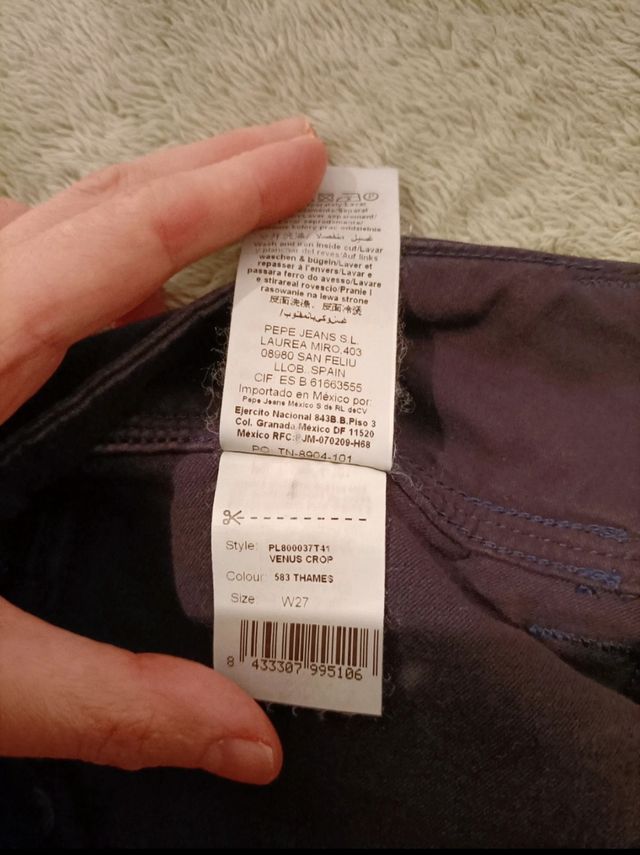 Pantaloni tre quarti PepeJeans taglia 27
