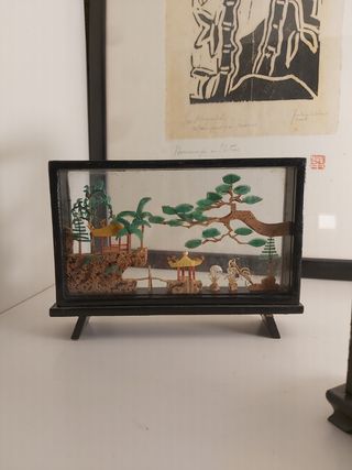 2 piezas dioramas orientales