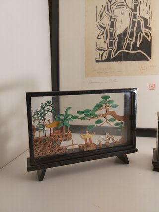 2 piezas dioramas orientales