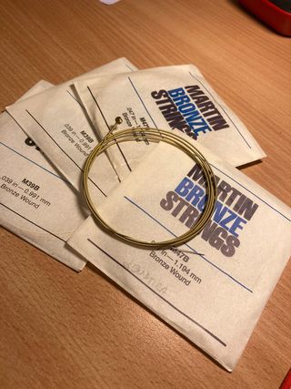 set 4 corde per chitarra elettrica/acustica martin