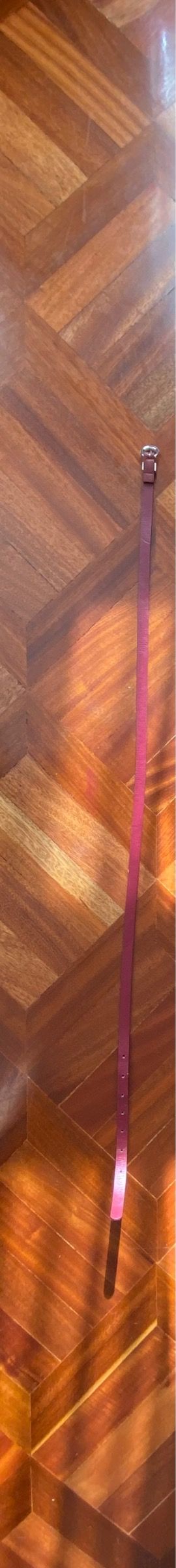 cinturon granate mate piel sintetica