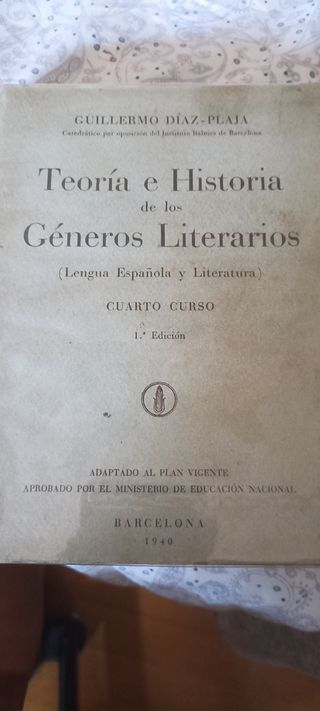 Teoría e historia de los géneros literarios