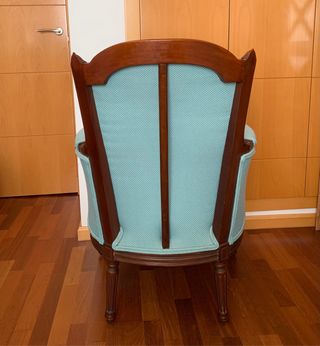 Sillón turquesa vintage