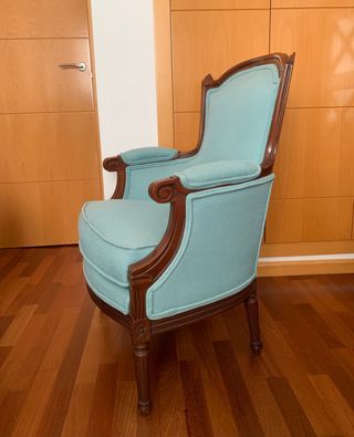 Sillón turquesa vintage
