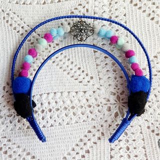 Diadema Artesanal Azul