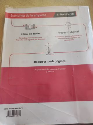 ECONOMÍA DE LA EMPRESA:2° DE BACHILLER