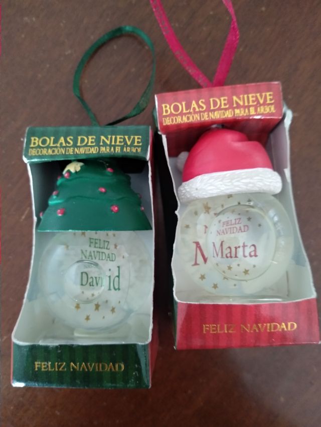 Bola de navidad personalizada 2 unidades