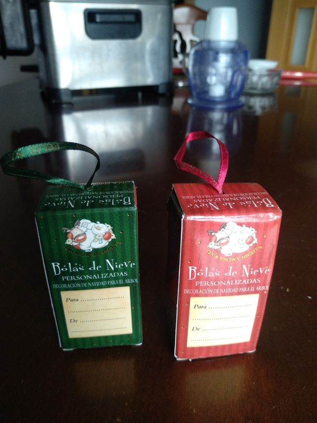 Bola de navidad personalizada 2 unidades