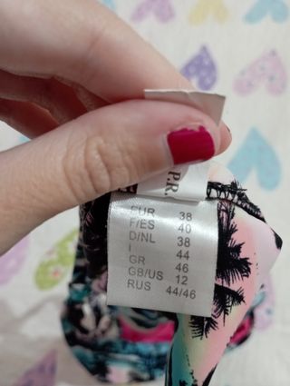 Bikini parte de abajo brasileña talla 38 (M)