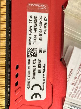 8gb ram (2x4gb) kingston hyperx ddr3 1866