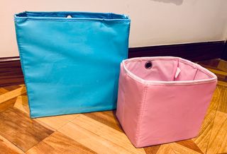 LOTE DE 2 CAJAS DE ALMACENAJE PLEGABLES