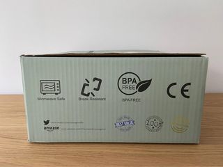 Conjunto de louça de plástico de 18 peças - novo