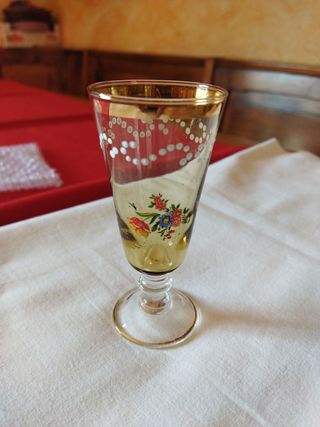 Bicchiere da collezione vetro murano