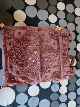 Bolso de tela con espejos