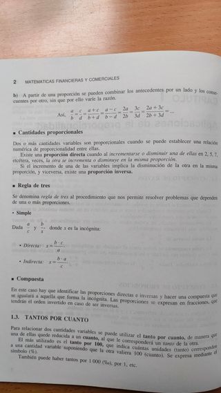 Matematicas financieras y comerciales