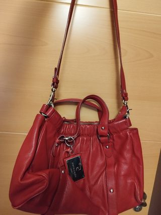 Bolso bandolera Pierre Cardin de piel