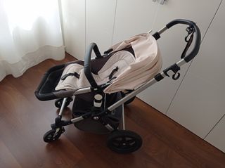 CARRICOCHE CON CAMA, ASIENTO Y CAPOTA.